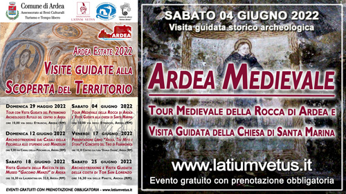 Locandina visita 2022-06-04-Tour di Ardea Medievale